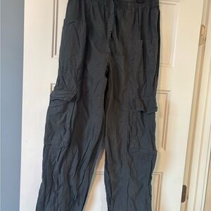 Aerie Women's Dark Gray Cargo Pants wore ice